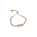 Butterfly Crystal Slider Bracelet In Gold Tone Or Silver Tone view 5
