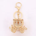 Rhinestone Filigree Carriage Keychain Gold Silver Two Styles view 5