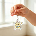 Clear Star Bear Keychain With Metal Ring in Two Packaging Styles view 4