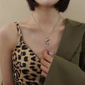 Dolphin Pendant Necklace Cable Chain Gold or Steel Tone view 7