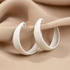 White Flocked Hoops