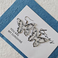 Acrylic Calligraphy Butterfly and Fan Earrings 3 Styles view 3