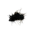 Black White Soft Feather Hair Claw Clips Plume Styles view 5