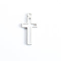 Open Outline Cross Alloy Pendant Charm in 5 Finishes view 5
