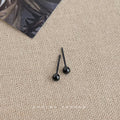 White Yellow Black Blue Purple And Pink Round Ball Stud Earrings view 8