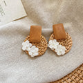 Woven Rattan Floral and Starfish Statement Earrings Collection view 12