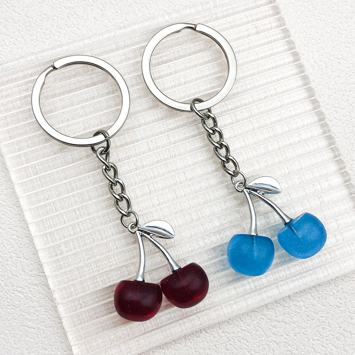 Acrylic Cherry Charm Pendants