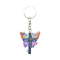 Colorful Butterfly Cross Keychain, Two Packaging Options view 6