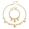 Crystal Octopus Charm Necklace and Bracelet Collection view 5