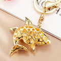 Open Mouth Jeweled Shark Keychains in Three Pictured Colors view 4