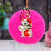 Fuchsia Cat-Pompom