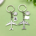 Silver Tone Travel Keychains In 9 Airplane And Nautical Styles view 7