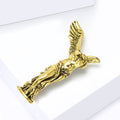 Winged Victory Figure Brooch in Gold or Silver Decorative Lapel Pin view 3