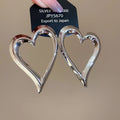 Gold And Silver Tone Open Heart Stud Earrings Jewelry Accessory view 7