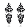 Silver Tone Horse Tassel Crystal Four Designs Metal Dangle Earrings view 8
