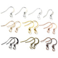 Ball and Coil Fishhook Earring Wires in Mixed Finishes view 1