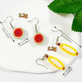 Realistic Banana and Watermelon Drop Earrings with Random Fruit Option view 4