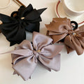Large Satin Bow Rhinestone Hair Claw Clips 2 Colors view 3