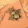 Vintage Alloy Bee Keychain Pendant 45mm for DIY Jewelry