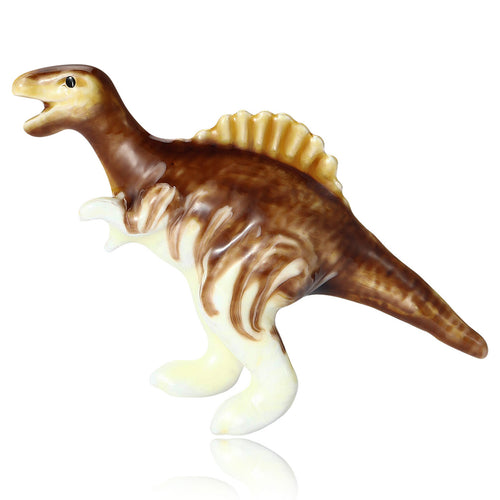 Enamel Dinosaur Brooch front view