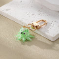 Mini Glass Octopus Clip Keychains in Five Mixed Colors view 7