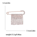 Rhinestone Fringe Safety Pin Brooch Decorative Metal Pin For Jackets And Lapels view 6