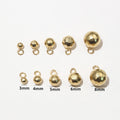 Polished Metal Ball Charms in Ten Size and Finish Options view 3