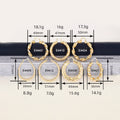 Gold Tone Textured Twist Hoop Earrings Seven Styles view 4