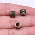 Heart Pattern Barrel Beads in 3 Metal Finishes for Jewelry Making view 7
