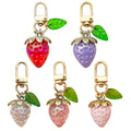 Strawberry Charm Keychains in 4 Pictured Variations for Bags and Keys view 5