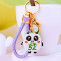 Panda Mahjong Charm Keychains with Clasps and Braided Wrist Loops view 9