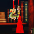 Mixed Jeweled Dragon Tassel Ornaments in Forty Four Pictured Designs view 2