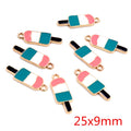Colorful Enamel Ice Cream Metal Charms in Five Design Options view 10