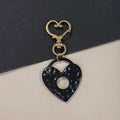 Hammered Open Heart Charms with Gold Tone Heart Clasps view 5
