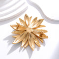 Flower Enamel Metal Brooch Pin 8 cm for Jackets and Lapels view 3