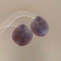 Textured Translucent Oval Resin Stud Earrings in Thirteen Colors view 11