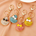 Jeweled Duck Keychains in Four Colors with Braided Wrist Loops view 4