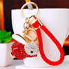 Red Braided-Red Crystal-Rabbit