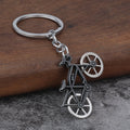 Metal Bicycle Keychain With Split Ring In Three Color Finishes view 4