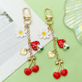 Daisy, Blossom and Flower Charm Keychains in 39 Pictured Variations for Bags and Keys view 3