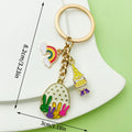Easter Bunny Charm Keychains Featuring White Easter Bunny Across 25 Pictured Variations view 3