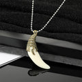 Antique Tone Sculpted Animal and Skull Fang Pendant Necklaces view 9