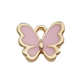 Enamel Zinc Alloy Red Pearl Mushroom Flower Butterfly Charm Pendant for DIY Earring Keychain