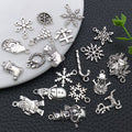 Antique Silver Christmas Tree and Snowflake Metal Charms with 28 Listed Options view 2