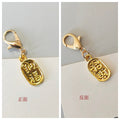 Gold Tone Chinese Good-Fortune Tag Lobster-Clasp Charms in Six Designs view 6