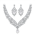 Black Silver Tone Champagne Crystal Garland Crystal Seven Designs Metal Necklace and view 5