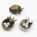 Bird Nest Pearl Charms In 2 Styles For Jewelry Making view 4