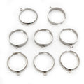 Stainless Steel Open Ring Components with Small Attachment Loops view 2