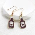 Mini Wine Glass Bottle Coffee Cup Enamel Earrings 3 Styles view 7