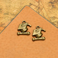 Graduation Cap And Diploma Charm Metal Jewelry Making Component In 3 Finishes view 4